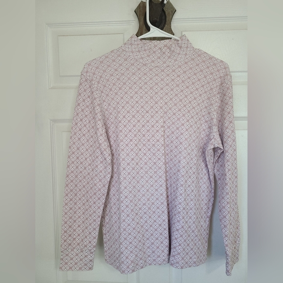 (509) Speculation Woman's Long Sleeve Turtleneck Shirt, Size: Medium Color: Pink - Picture 2 of 13